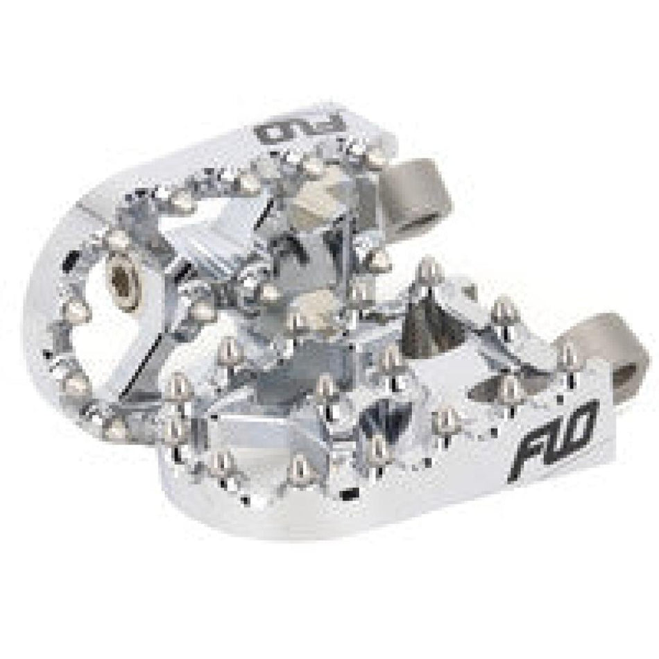 FLO Moto Style Footpeg Set Chrome 2"X3.125" | FPEG - 800CR - MojoMotoSport.com