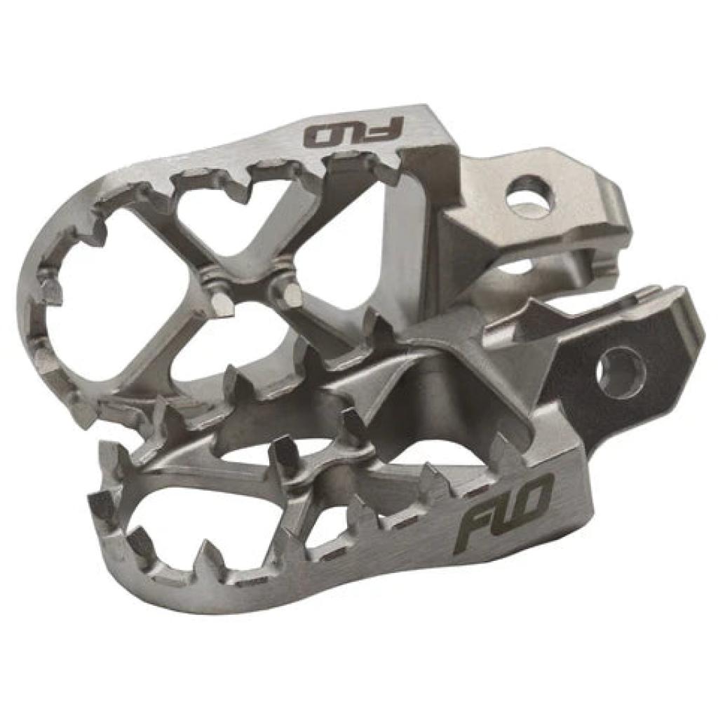 FLO Motorsports Stainless Steel Foot Pegs 2023+ KTM/HUS and 2024+ GAS | SS - 795 - 4 - MojoMotoSport.com