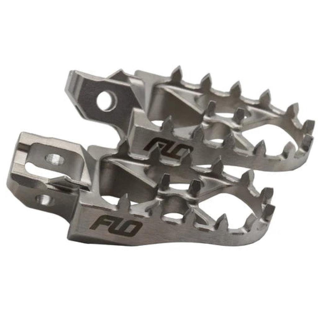 FLO Motorsports Stainless Steel Foot Pegs KTM/Husqvarna/GasGas/Stark - MojoMotoSport.com