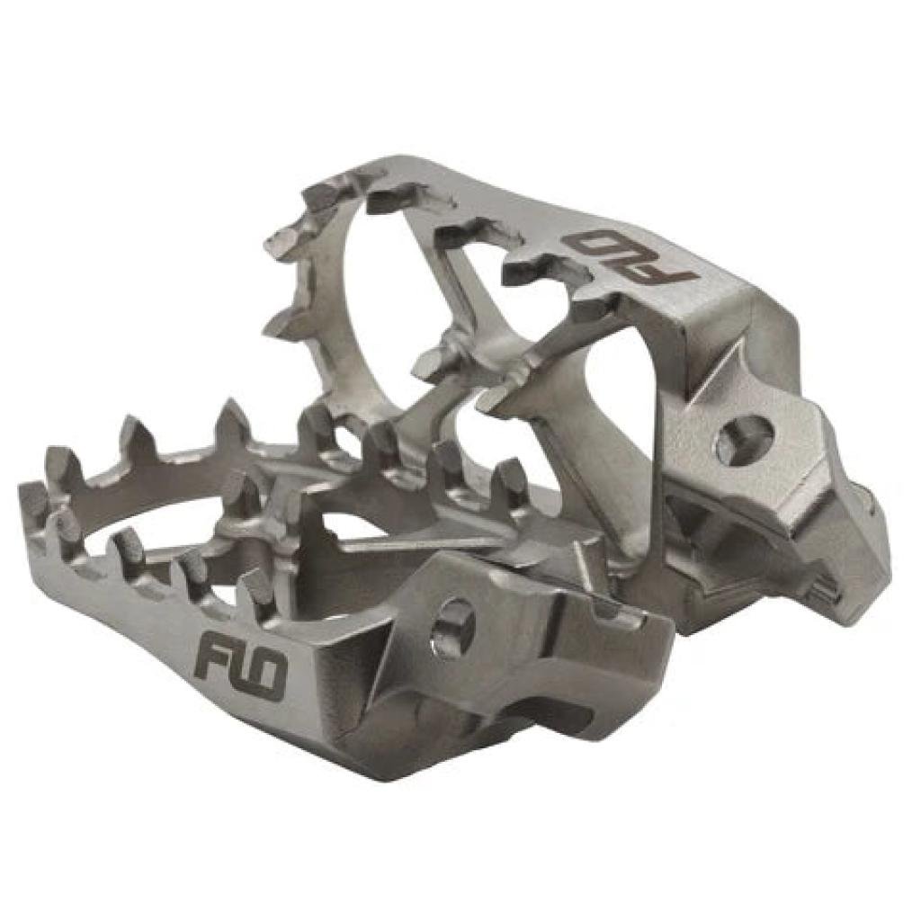 FLO Motorsports Stainless Steel Foot Pegs KTM/Husqvarna/GasGas/Stark - MojoMotoSport.com