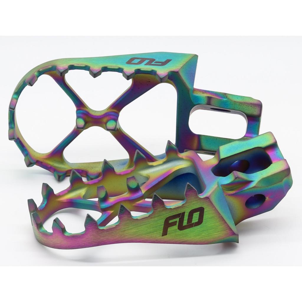 FLO Motorsports Titanium Jet Fuel Foot Pegs 2023+ KTM/Husqvarna & 2024+ GasGas | TI - 795 - 4JET - MojoMotoSport.com