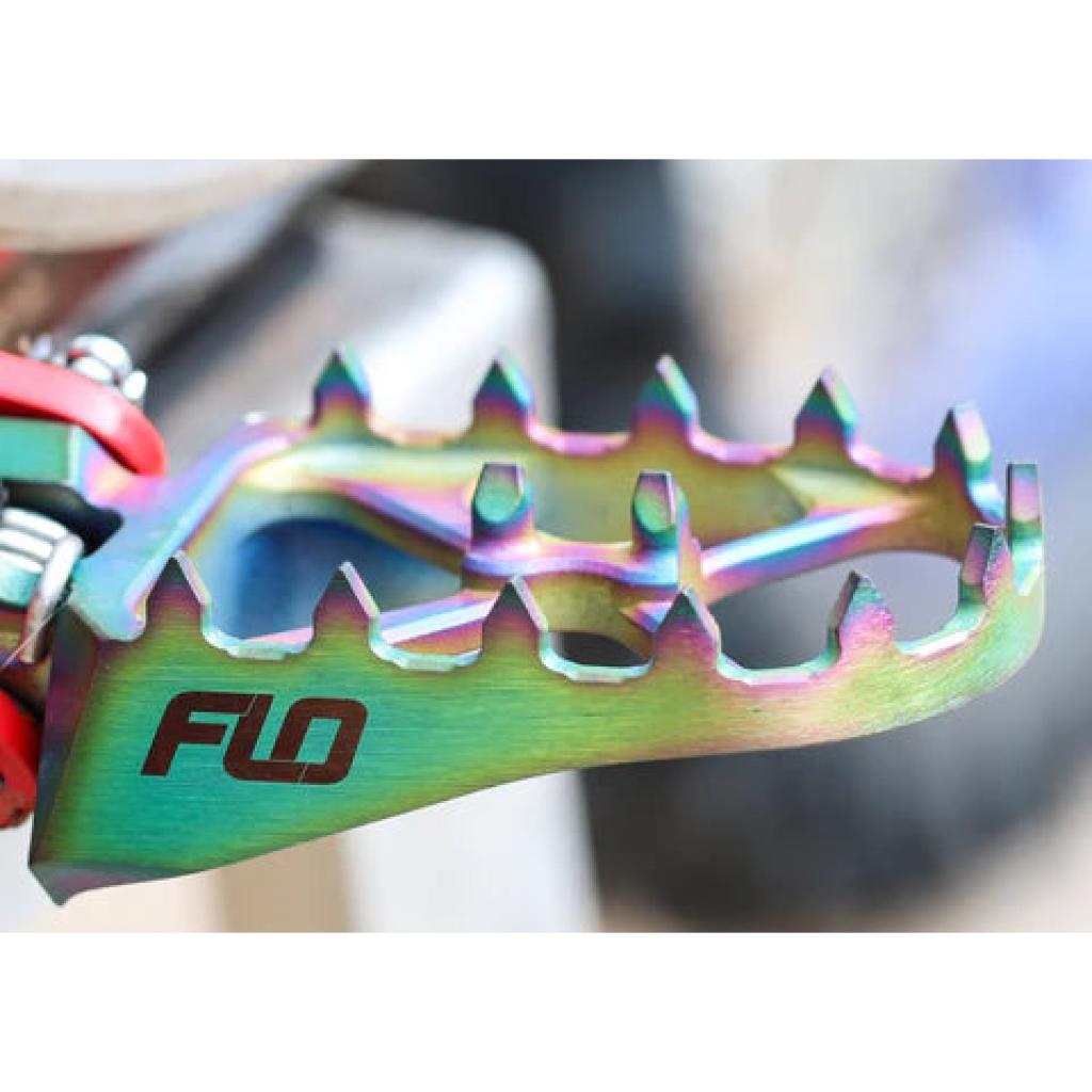 FLO Motorsports Titanium Jet Fuel Foot Pegs 2023+ KTM/Husqvarna & 2024+ GasGas | TI - 795 - 4JET - MojoMotoSport.com