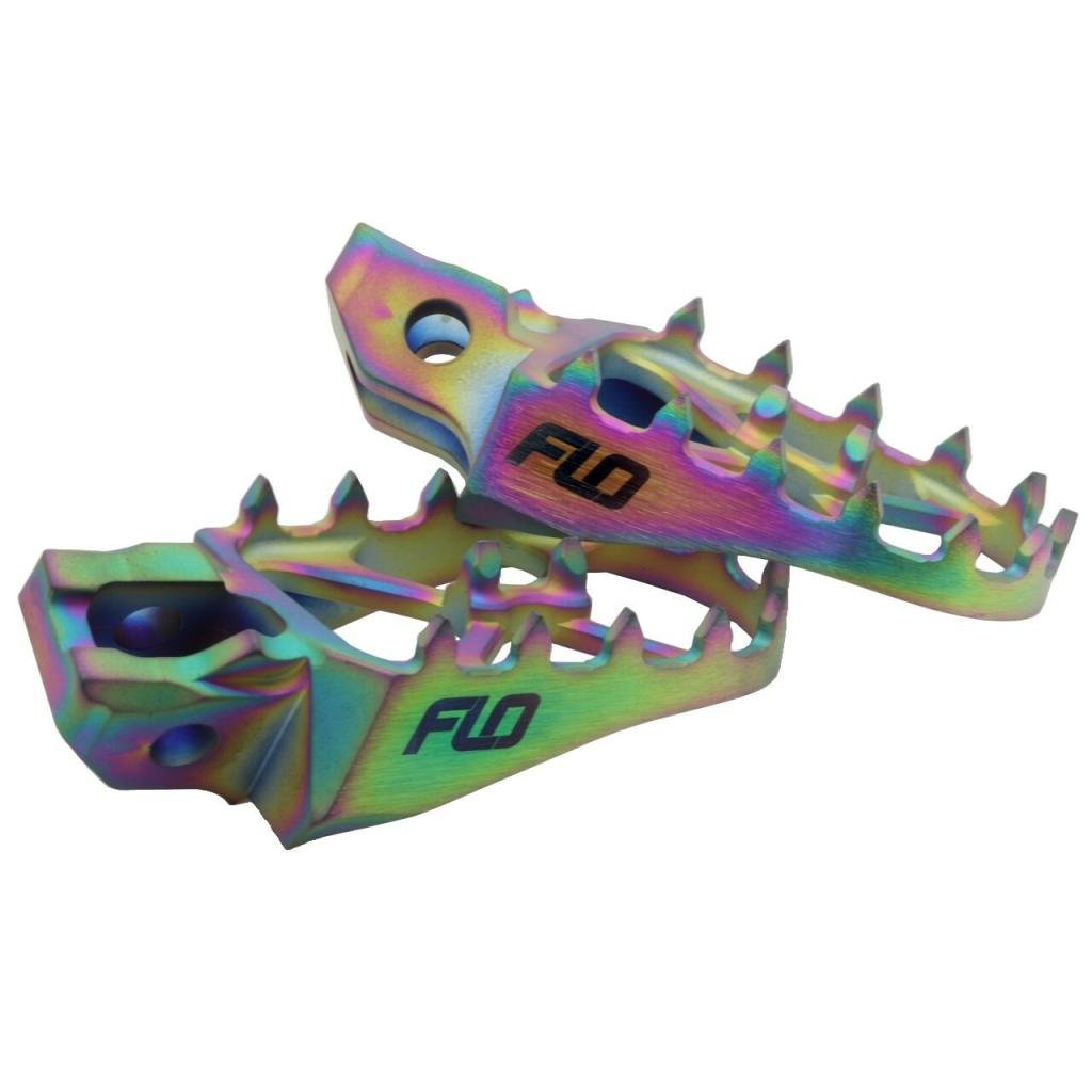 FLO Motorsports Titanium Jet Fuel Foot Pegs 2023+ KTM/Husqvarna & 2024+ GasGas | TI - 795 - 4JET - MojoMotoSport.com