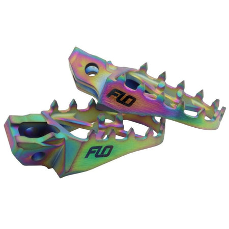 FLO Motorsports Titanium Jet Fuel Foot Pegs 2023+ KTM/Husqvarna & 2024+ GasGas | TI - 795 - 4JET - MojoMotoSport.com