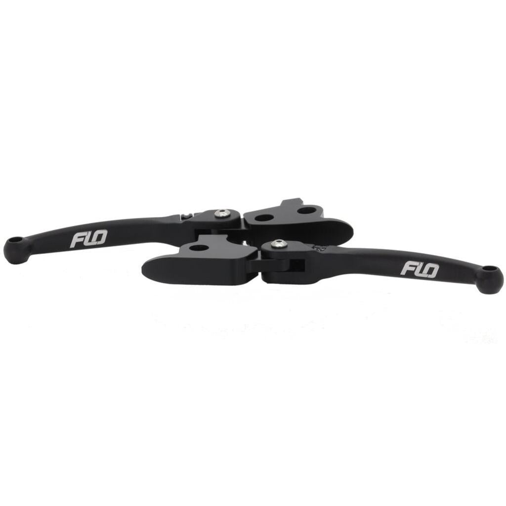 FLO Mx Style Lever Set Black `08 - 13 Flh/Flt | HD - 811BLK - MojoMotoSport.com