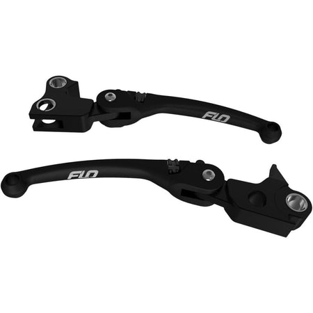 FLO Mx Style Lever Set Black `96 - 17 Fxd | HD - 807BLK - MojoMotoSport.com