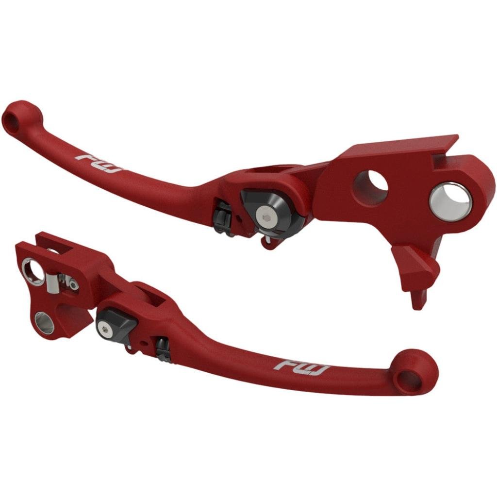 FLO Mx Style Lever Set Red `17 - 20 Flh/Flt | HD - 809R - MojoMotoSport.com