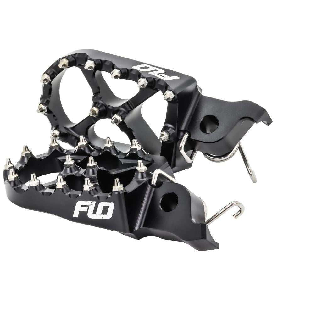 FLO Pro Series Foot Pegs Black Beta | FPEG - 795 - 3BLK - MojoMotoSport.com