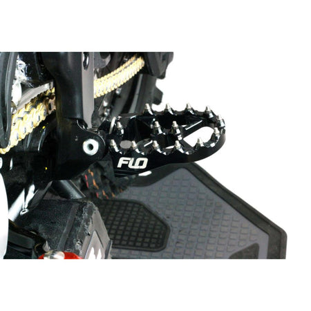 FLO Pro Series Foot Pegs Black KTM/HUSQ/GAS | FPEG - 795 - 4BLK - MojoMotoSport.com