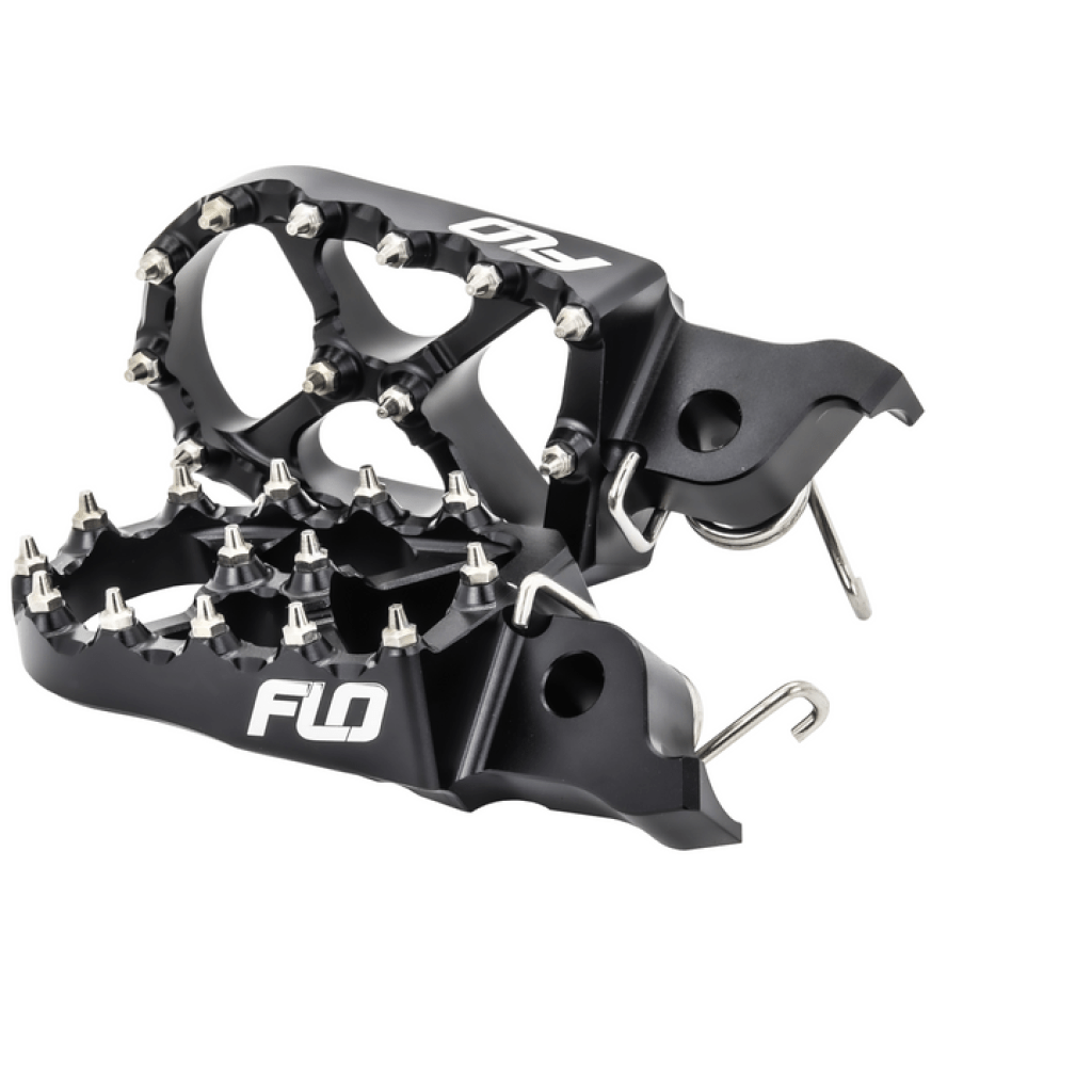 FLO Pro Series Foot Pegs Black KTM/HUSQ/GAS | FPEG - 795 - 4BLK - MojoMotoSport.com