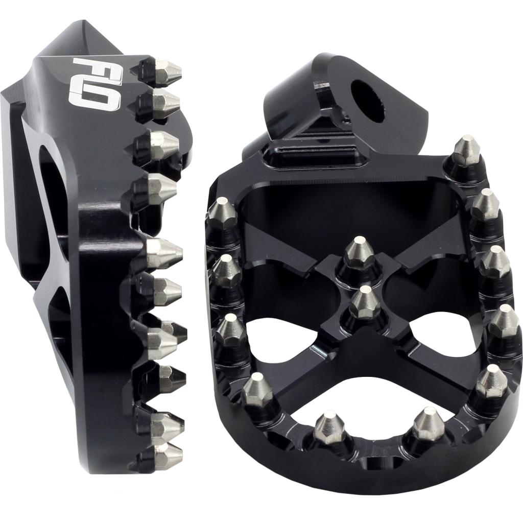 FLO Pro Series Foot Pegs Black Suz | FPEG - 796BLK - MojoMotoSport.com