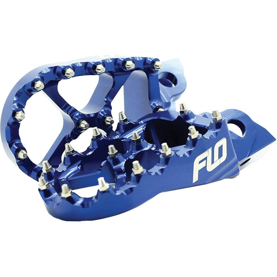 FLO Pro Series Foot Pegs Blue KTM/HUSQ/GAS | FPEG - 795 - 4BLU - MojoMotoSport.com