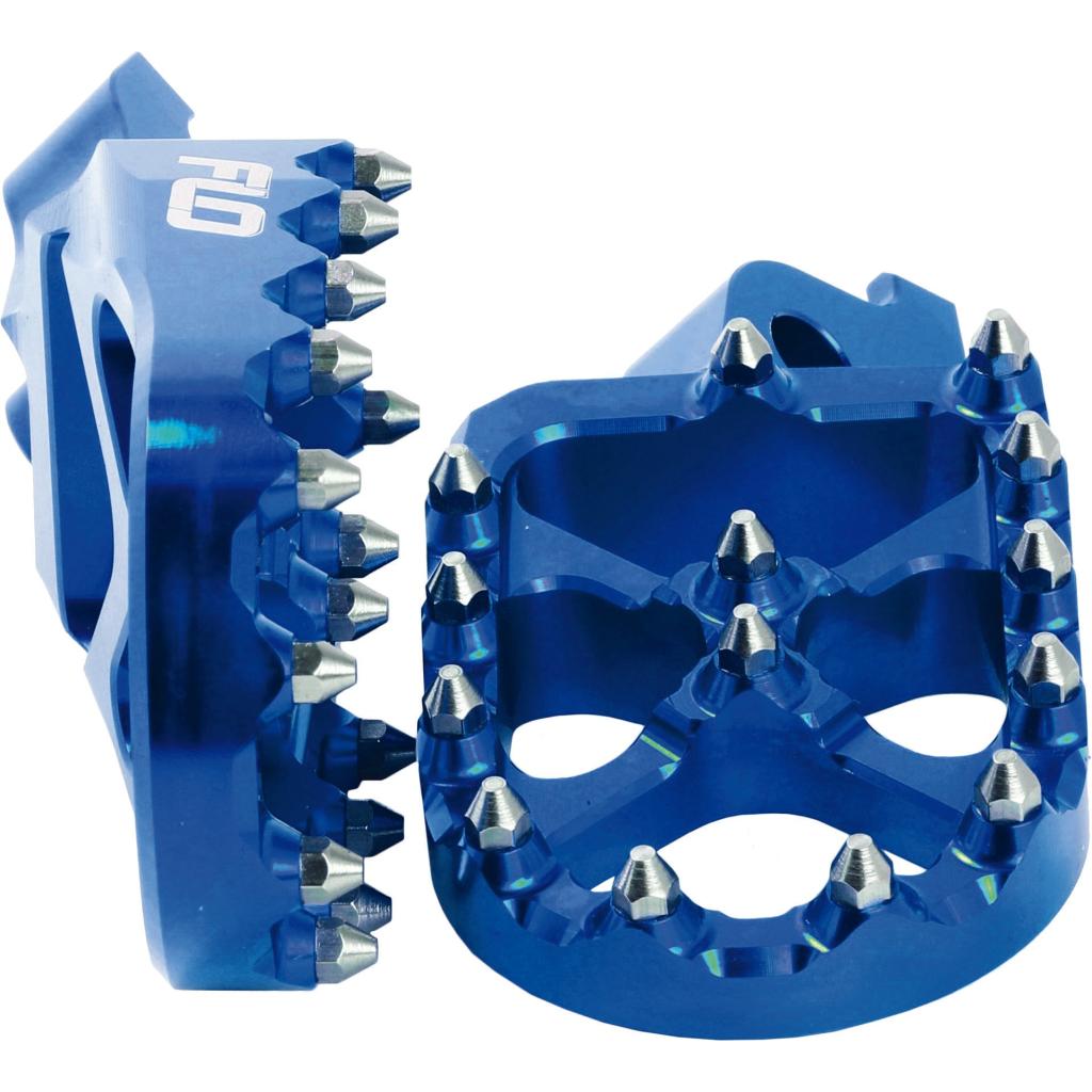 FLO Pro Series Foot Pegs Blue Yam | FPEG - 793BLU - MojoMotoSport.com