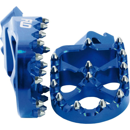 FLO Pro Series Foot Pegs Blue Yam | FPEG - 793BLU - MojoMotoSport.com