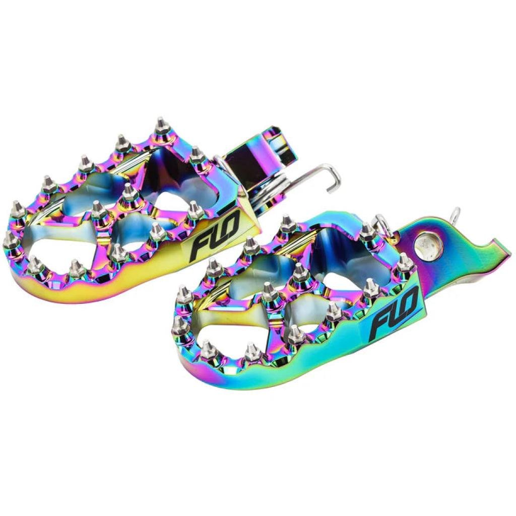 FLO Pro Series Foot Pegs Jet Fuel Yam | FPEG - 793 - JET - MojoMotoSport.com