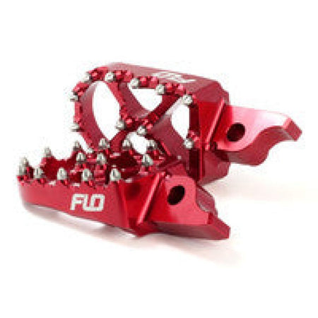 FLO Pro Series Foot Pegs Red Kaw/Hon | FPEG - 792R - MojoMotoSport.com