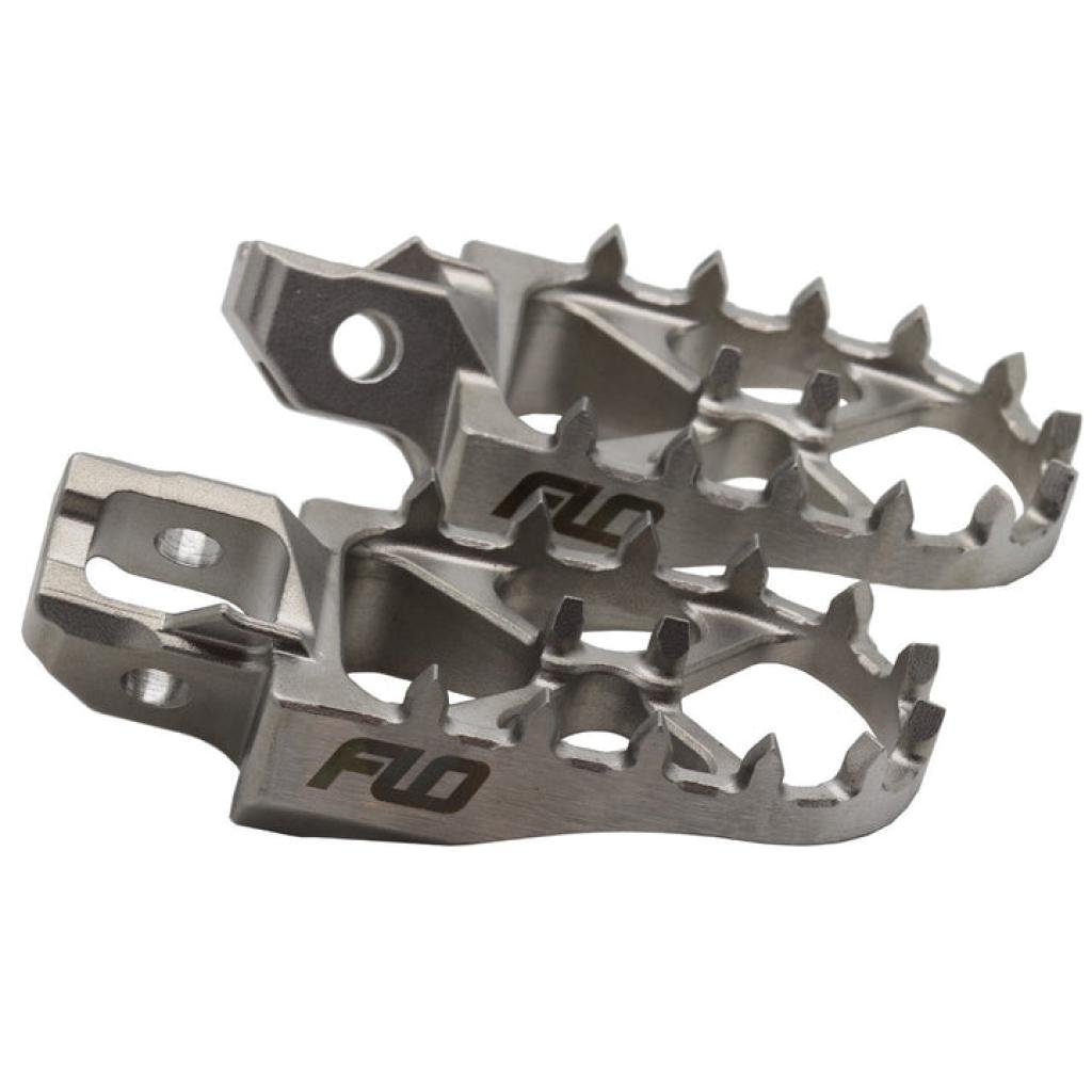 FLO Stainless Steel Foot Pegs KAWA/HON | SS - 792 - MojoMotoSport.com