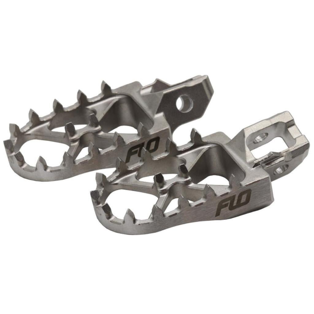 FLO Stainless Steel Foot Pegs KAWA/HON | SS - 792 - MojoMotoSport.com
