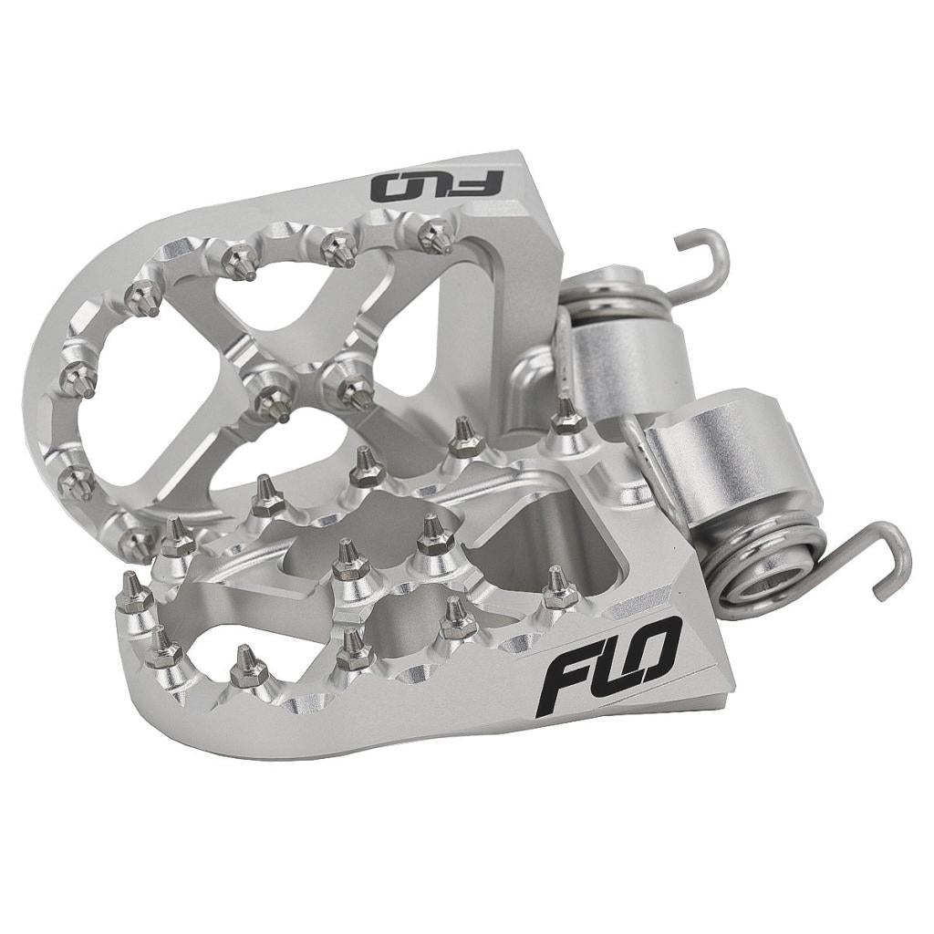 FLOFlo Footpeg Low Silver K/H/G | LOW - 795 - 4S - MojoMotoSport.com