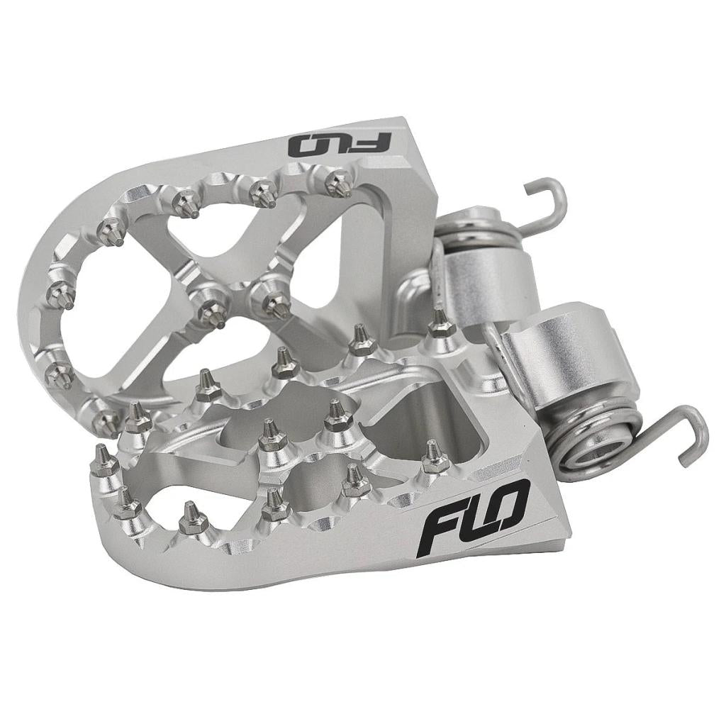 FLOFlo Footpeg Low Silver K/H/G | LOW - 795 - 4S - MojoMotoSport.com