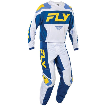 Fly Racing 2025 F - 16 Racewear Y/W/R Jersey/Pant Kit - MojoMotoSport.com
