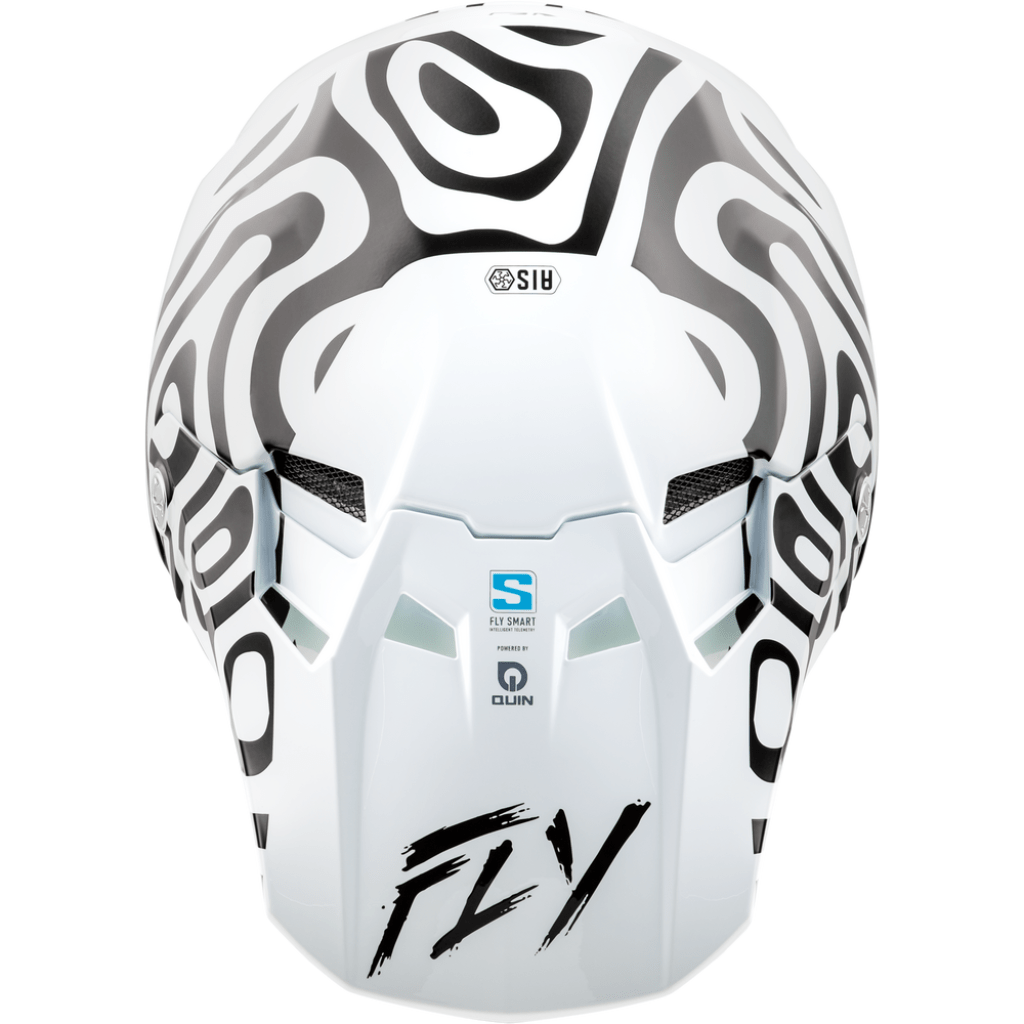 fly white motorcycle helmet Racing Sentinel Mech Full Face Fly SV Helmet (ECE 22.06)