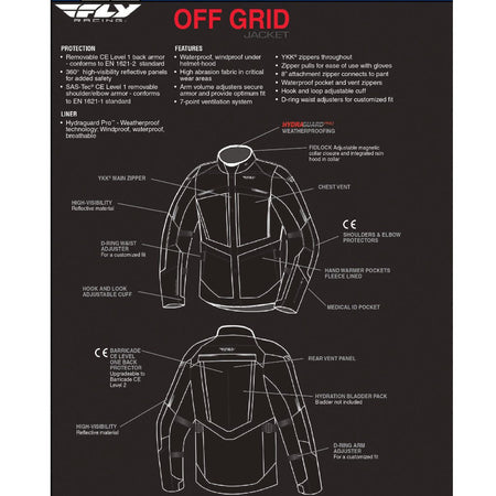 Fly Racing Off Grid Street/Adventure Jacket - MojoMotoSport.com