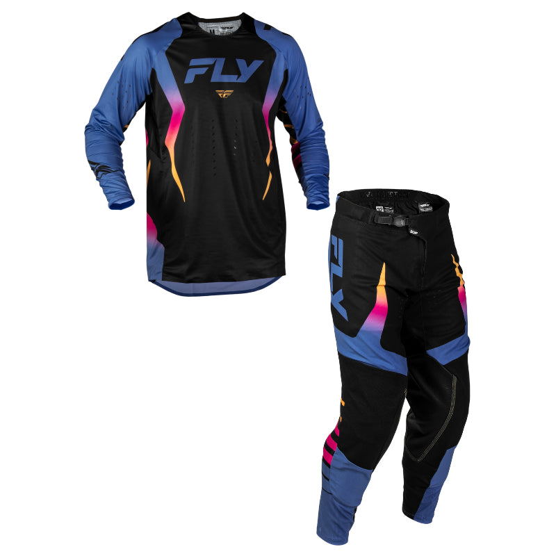 Fly Racing 2027 Evolution DST LE Bolt Gearset - Black/Blue/Multicolor