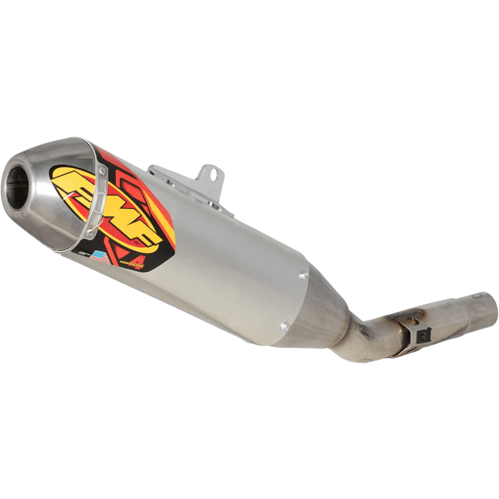 FMF Q4 Hex Spark Arrestor Stainless Steel Muffler Kawasaki KX250F/X 2025 | 042409 - MojoMotoSport.com