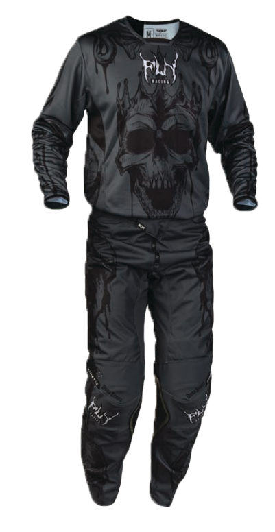 Fly Racing 2027 Kinetic Dark Series Gearset - Black/Grey