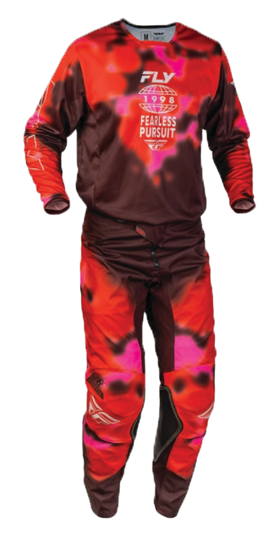 Fly Racing 2027 Kinetic Blur Gearset - Red/Maroon