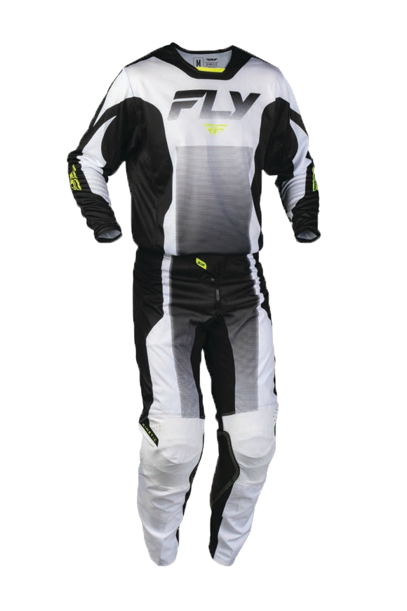 Fly Racing 2027 Kinetic Fade Gearset - Black/White/Hi-Vis
