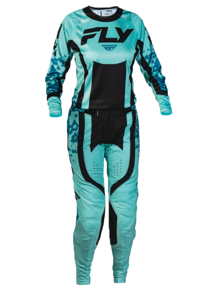 Fly Racing 2027 Women's Lite Flake Gearset - Aqua/Teal/Black