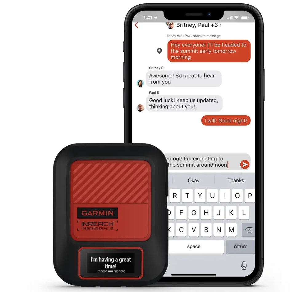 Garmin inReach Messenger Plus Satellite Communicator w/ Photo & Voice Messaging