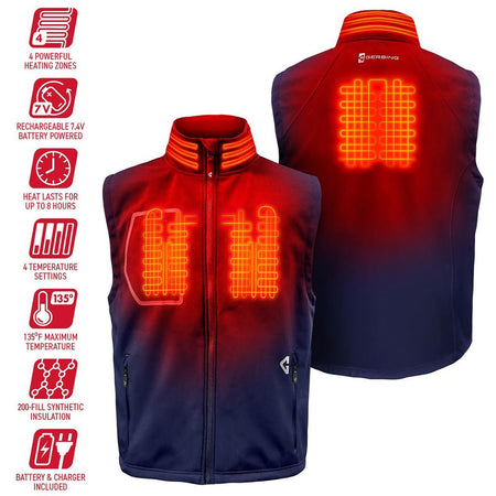 Gerbing 7V Men's Torrid Softshell Heated Vest 2.0 - MojoMotoSport.com