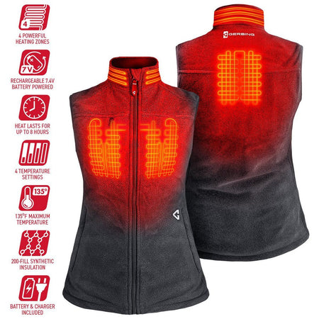 Gerbing 7V Women's Thermite Fleece Heated Vest 2.0 - MojoMotoSport.com