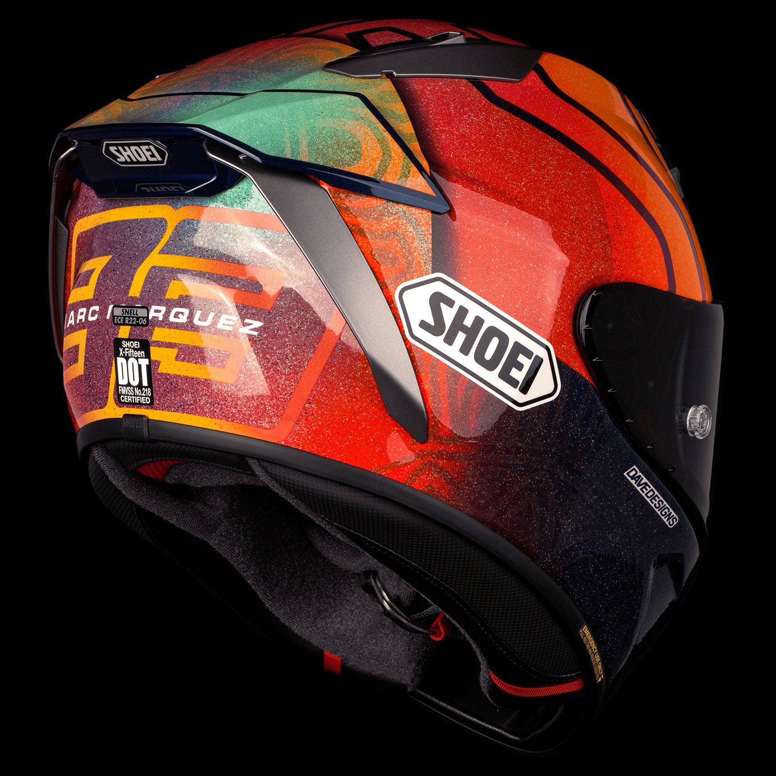 SHOEI X-Fifteen Marquez Holi Race Helmet | MojoMotoSport.com