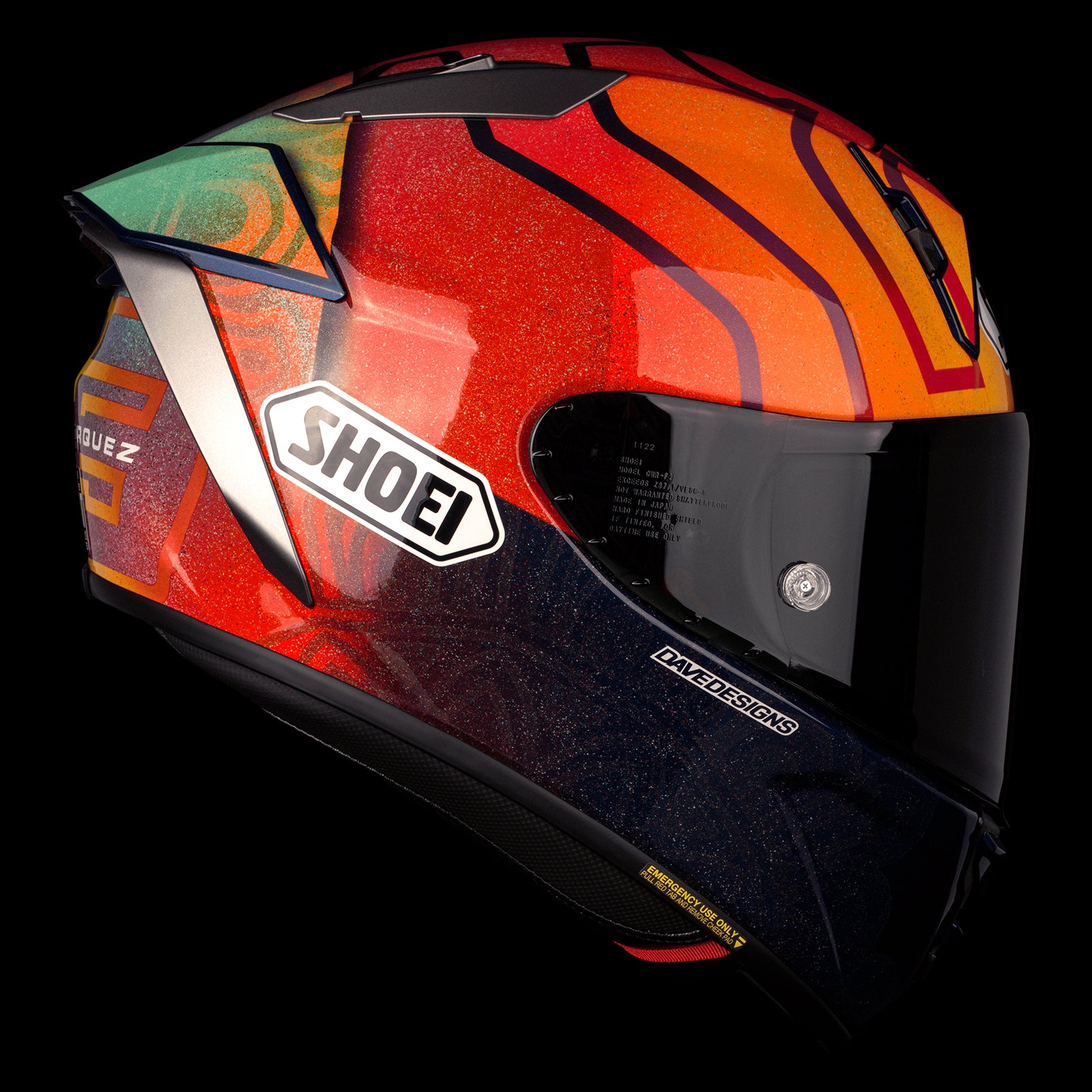 SHOEI X-Fifteen Marquez Holi Race Helmet | MojoMotoSport.com