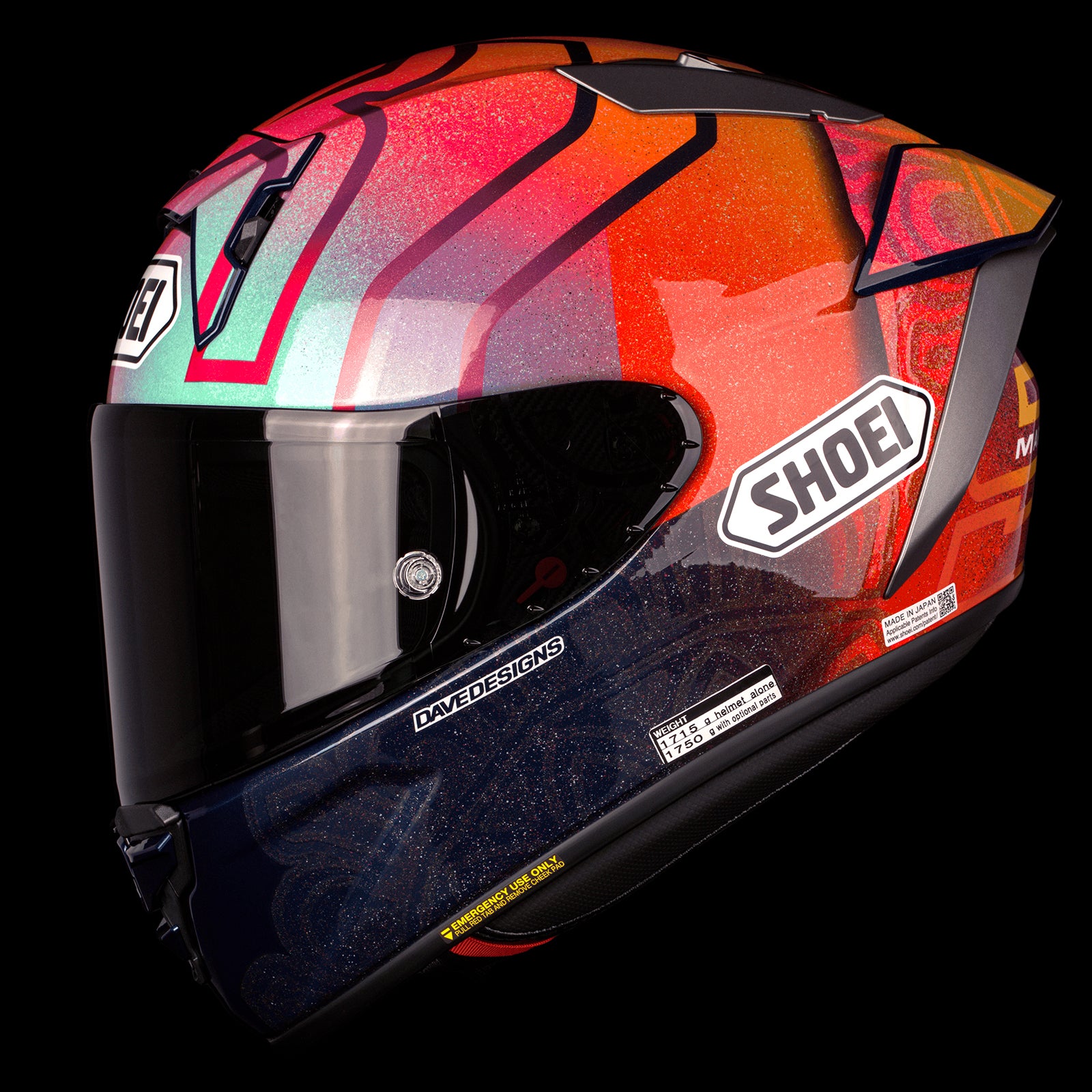 SHOEI X-Fifteen Marquez Holi Race Helmet | MojoMotoSport.com