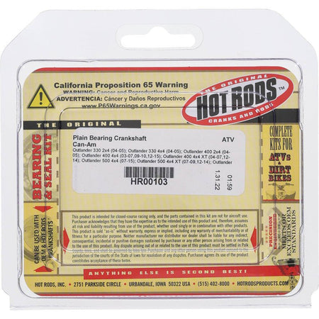 Hot Rods Plain Crankshaft Bearing | HR00103 - MojoMotoSport.com