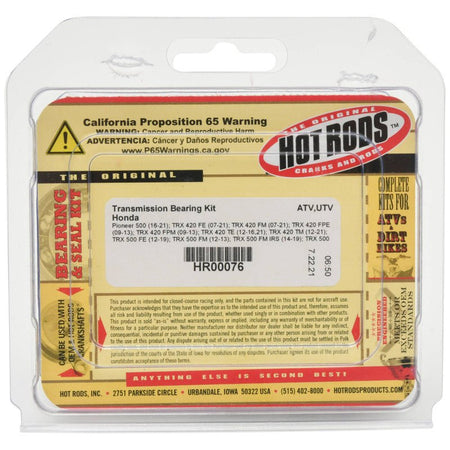 Hot Rods Transmission Bearing Kit | HR00076 - MojoMotoSport.com