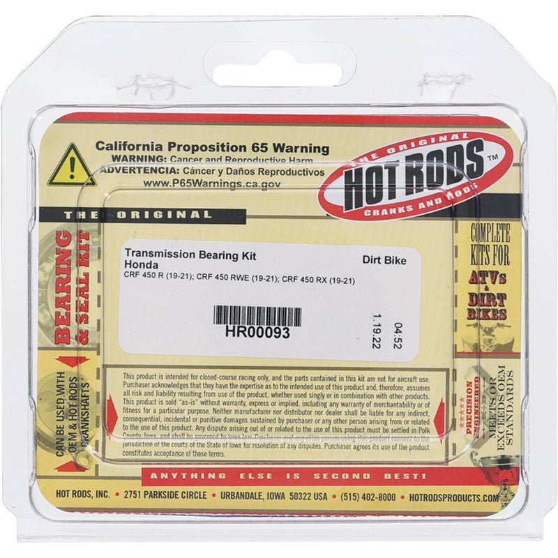 Hot Rods Transmission Bearing Kit | HR00093 - MojoMotoSport.com
