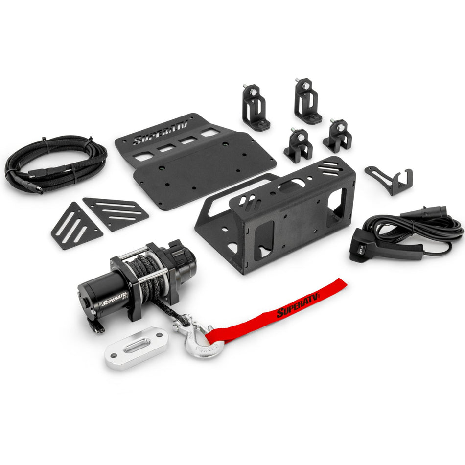 SuperATV Kawasaki Mule Pro Bed Winch