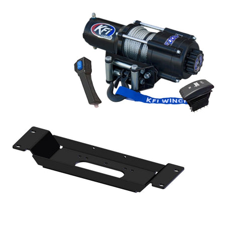 KF Winch & Winch Mount Kit Polaris Ranger SP 570 & Pro XD Midsize UTV - MojoMotoSport.com