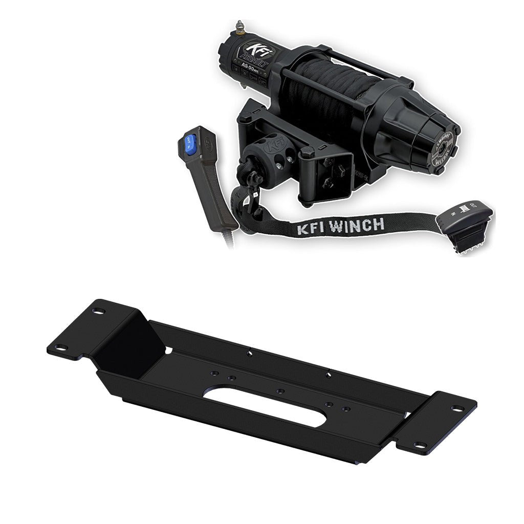 KF Winch & Winch Mount Kit Polaris Ranger SP 570 & Pro XD Midsize UTV - MojoMotoSport.com
