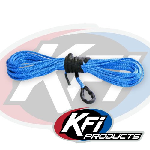 KFI 15/64" Synthetic 38' ATV Winch Cable (Blue) | SYN23 - B38 - MojoMotoSport.com