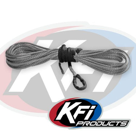 KFI 15/64" Synthetic 38' ATV Winch Cable (Smoke) | SYN23 - S38 - MojoMotoSport.com