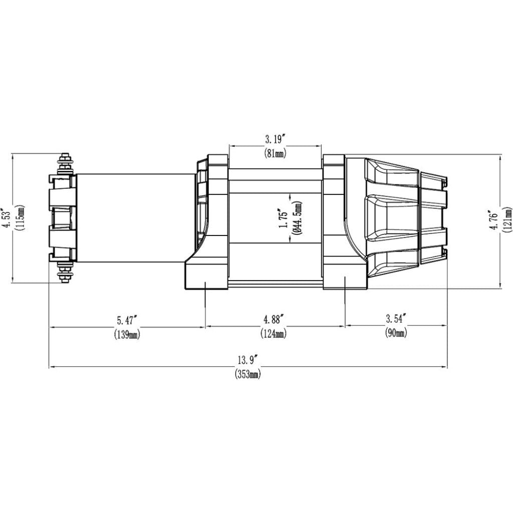 KFI Assault Series 5000 LB Winch | AS - 50X - MojoMotoSport.com