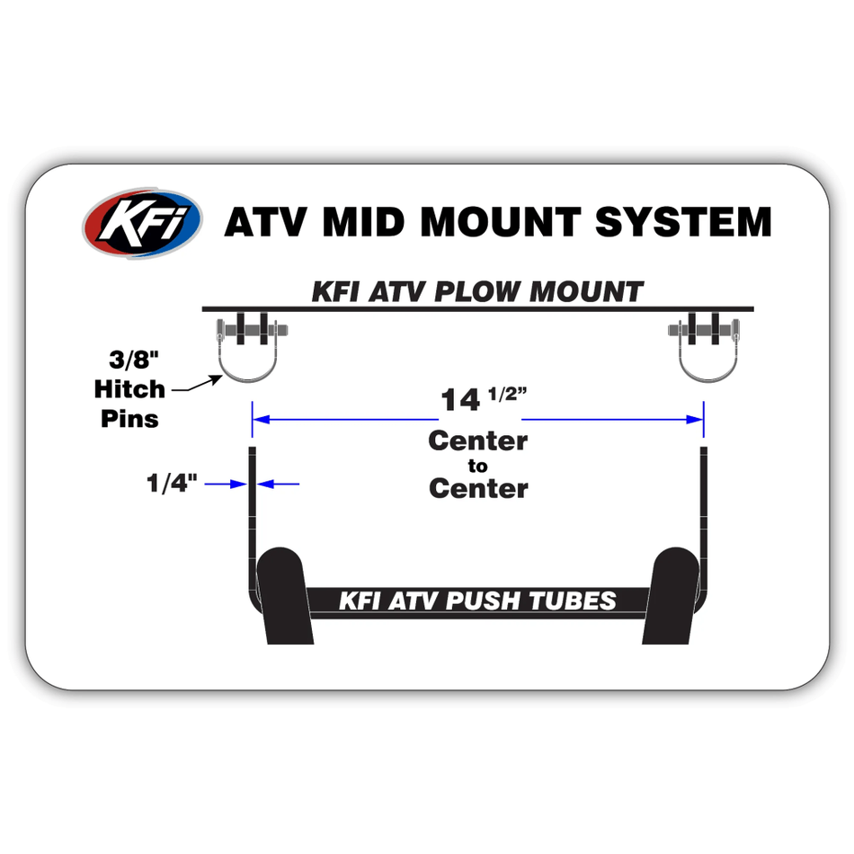 KFI ATV Mid Plow Mount Kit Can - Am Outlander Renegade | 105445 - MojoMotoSport.com