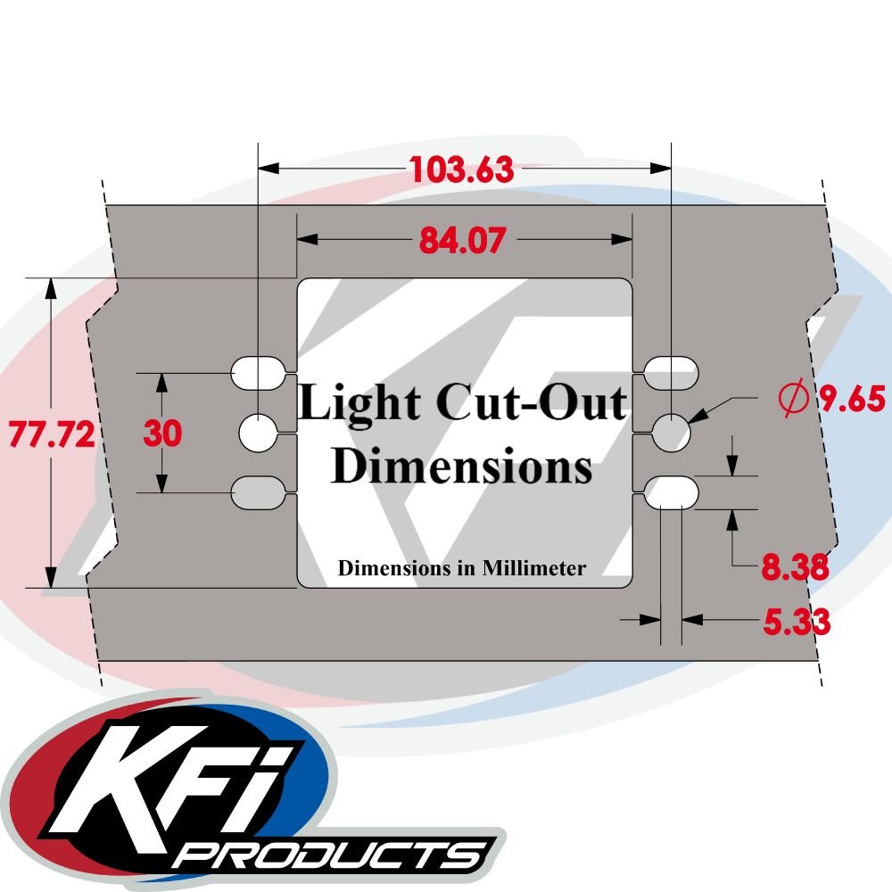 KFI Bumper Light Cover Kit| 101445 - MojoMotoSport.com